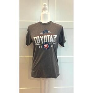 New Unisex Moisture Wicking Official Spartan Gray Toyota Park T-Shirt Size Small
